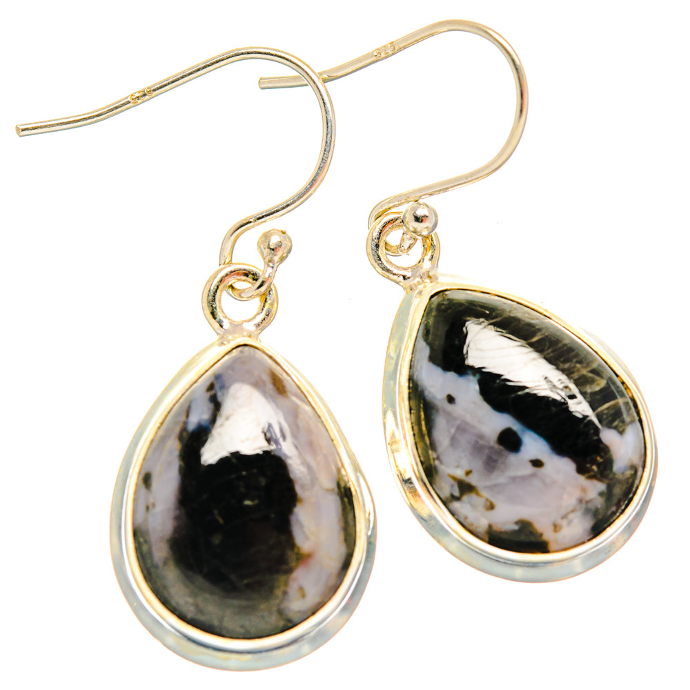 Gabbro Stone Earrings handcrafted by Anasilvercos - EARR427785 - Photo 2
