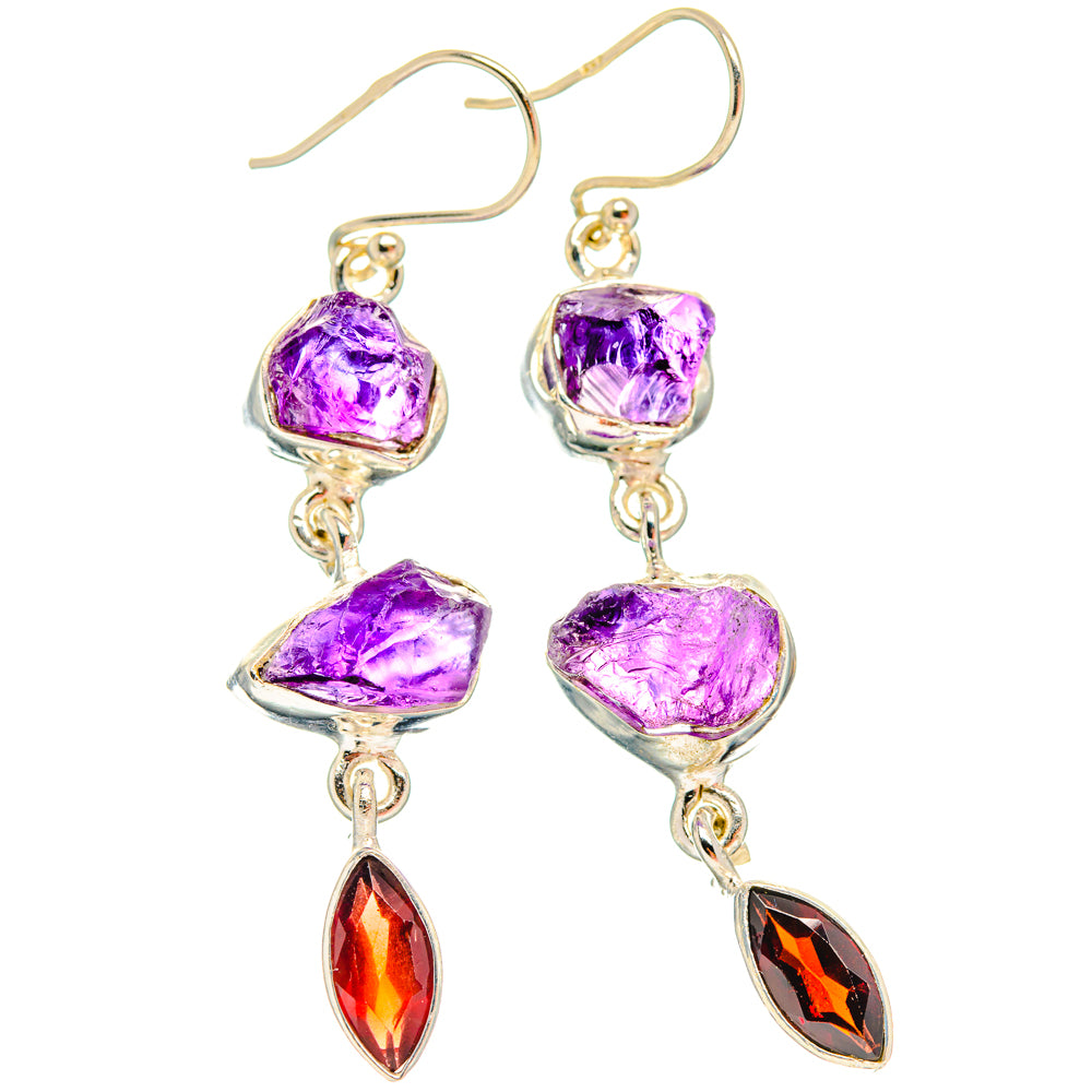 Amethyst Earrings handcrafted by Anasilvercos - EARR427790 - Photo 2