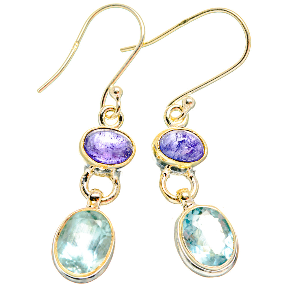 Aquamarine Earrings handcrafted by Anasilvercos - EARR427793 - Photo 2