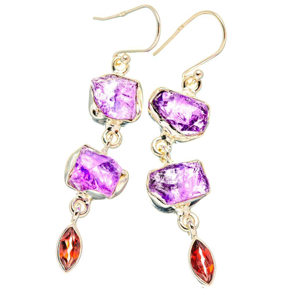 Amethyst Earrings handcrafted by Anasilvercos - EARR427803 - Photo 2