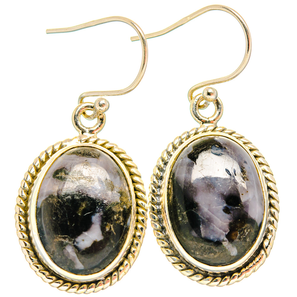 Gabbro Stone Earrings handcrafted by Anasilvercos - EARR427808 - Photo 2