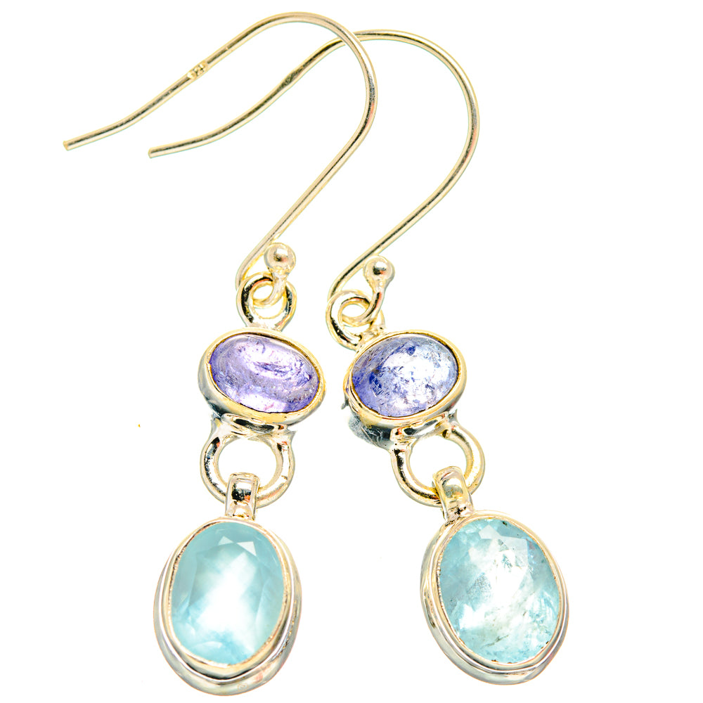 Aquamarine Earrings handcrafted by Anasilvercos - EARR427812 - Photo 2