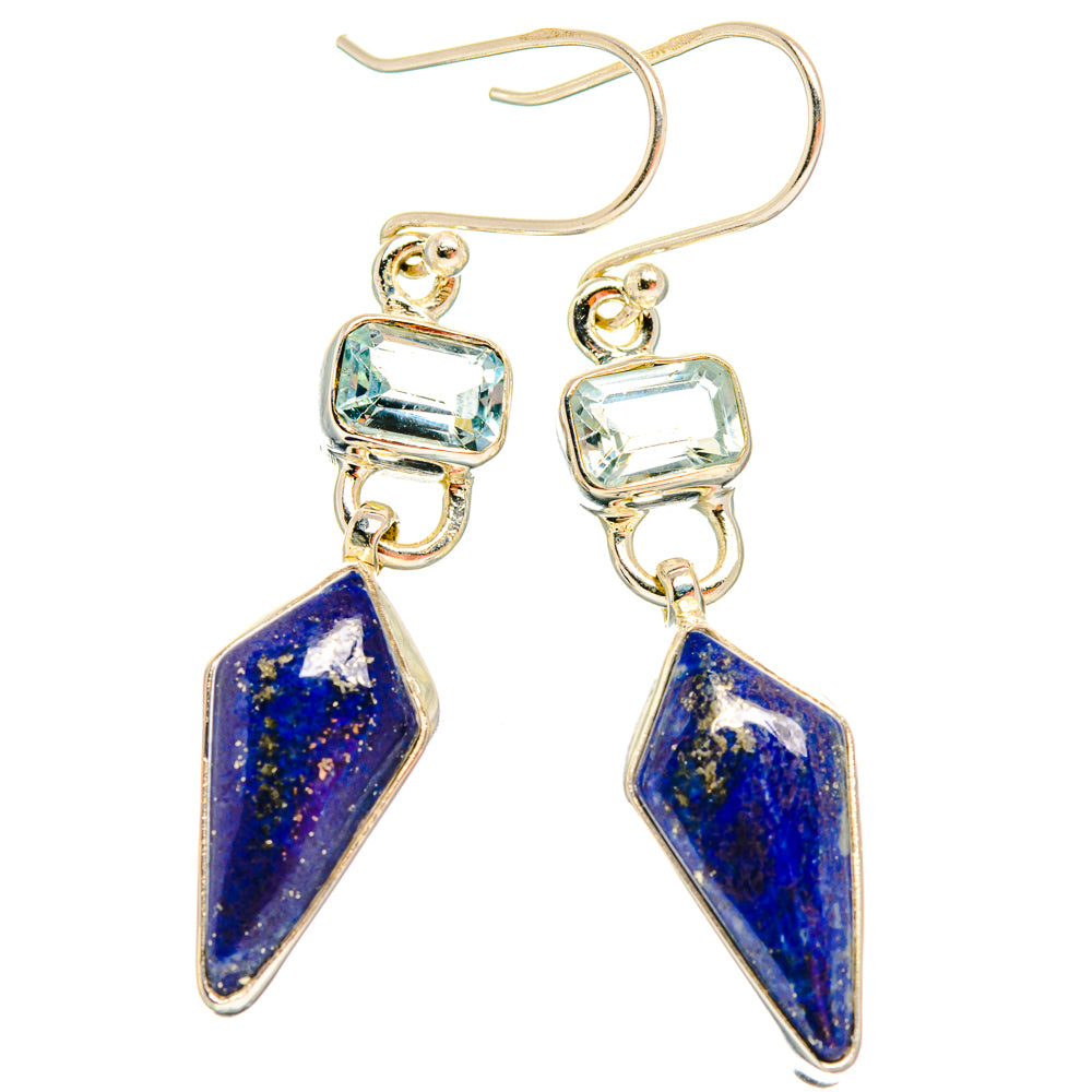 Lapis Lazuli Earrings handcrafted by Anasilvercos - EARR427821 - Photo 2