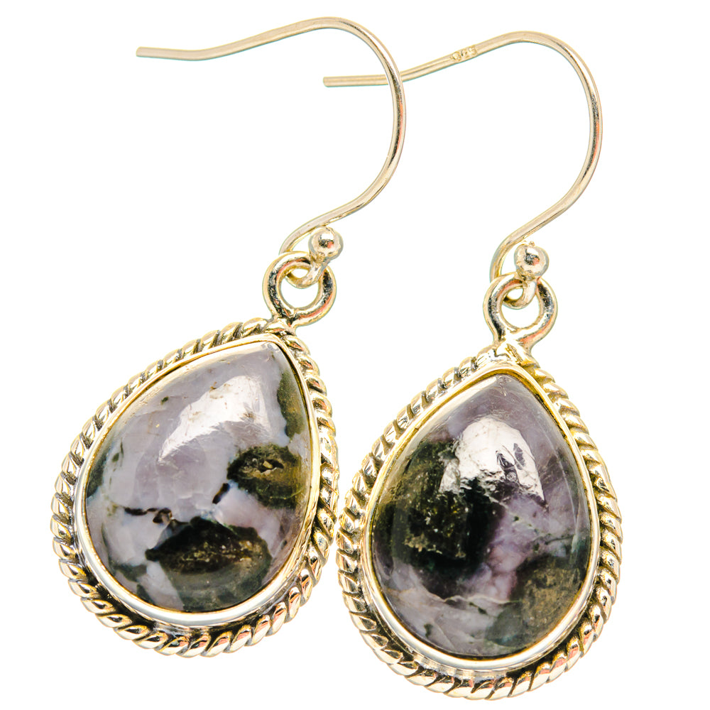 Gabbro Stone Earrings handcrafted by Anasilvercos - EARR427822 - Photo 2