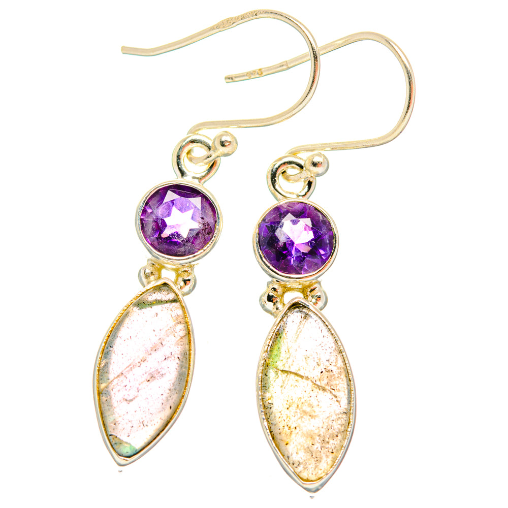 Labradorite Earrings handcrafted by Anasilvercos - EARR427823 - Photo 2