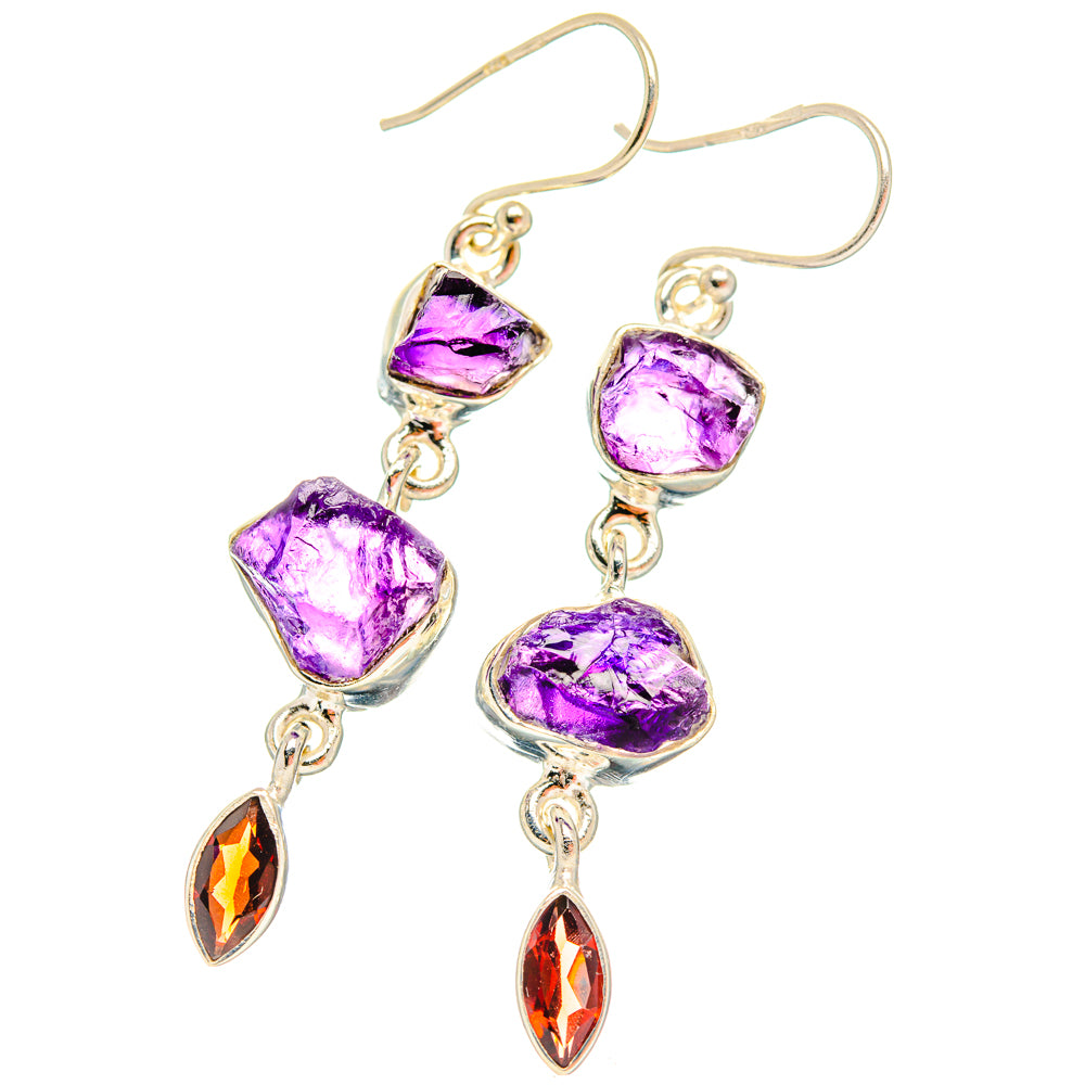 Amethyst Earrings handcrafted by Anasilvercos - EARR427828 - Photo 2