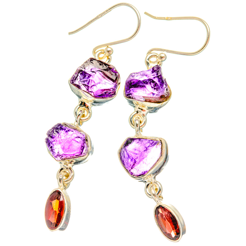 Amethyst Earrings handcrafted by Anasilvercos - EARR427832 - Photo 2