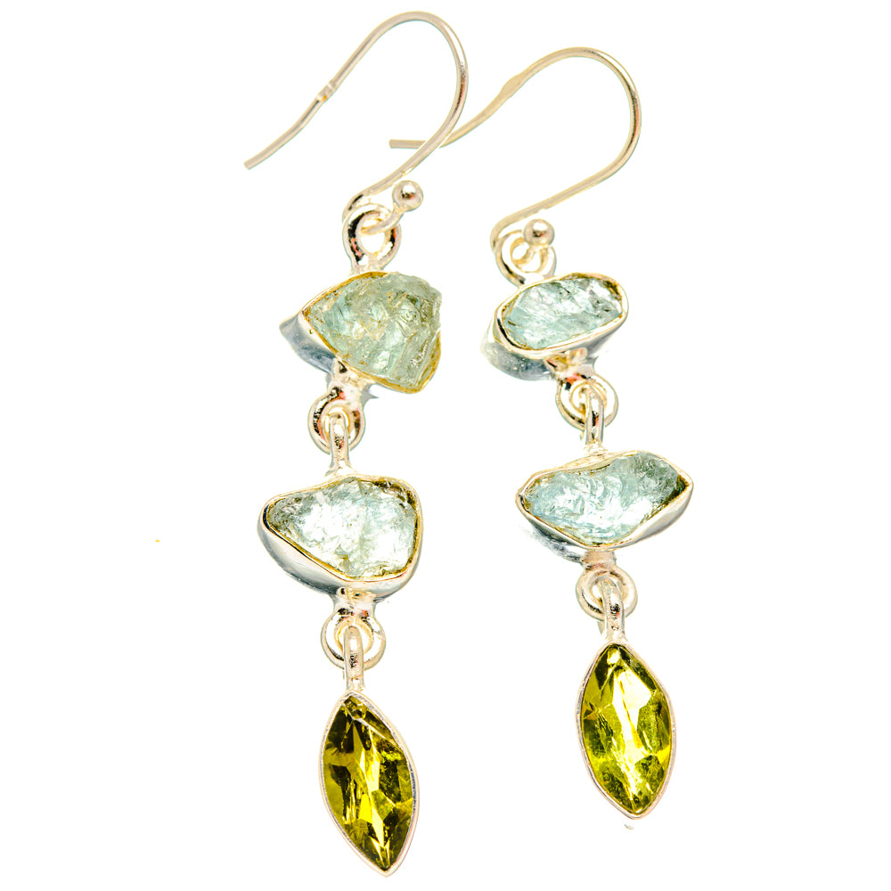 Aquamarine Earrings handcrafted by Anasilvercos - EARR427835 - Photo 2
