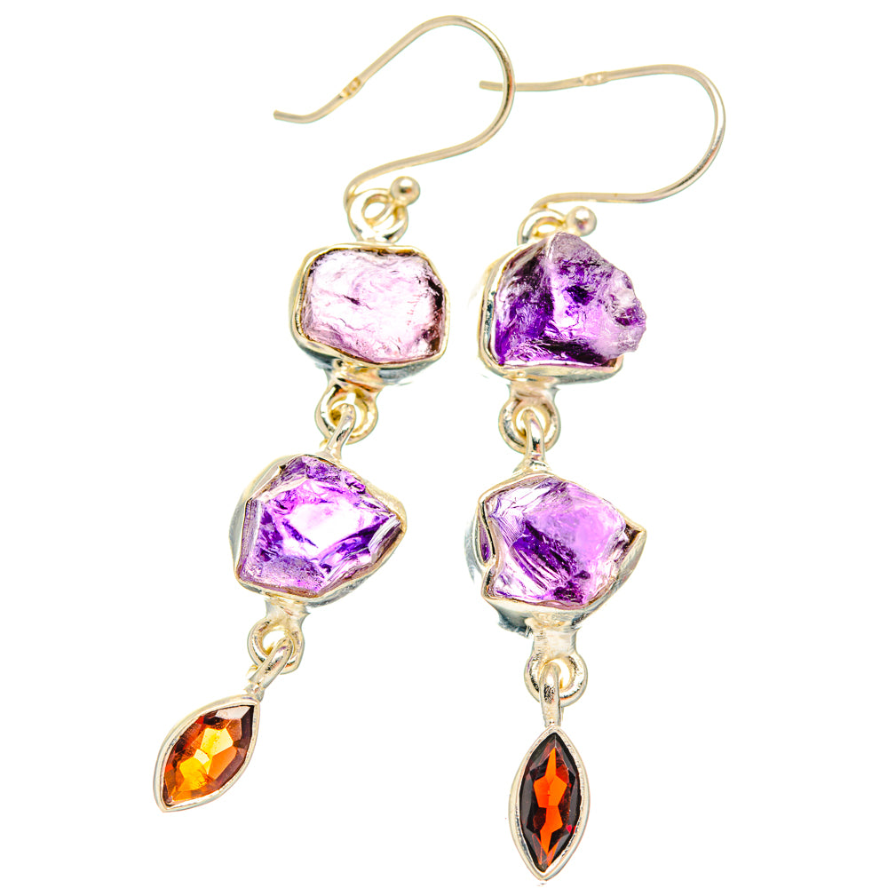 Amethyst Earrings handcrafted by Anasilvercos - EARR427837 - Photo 2