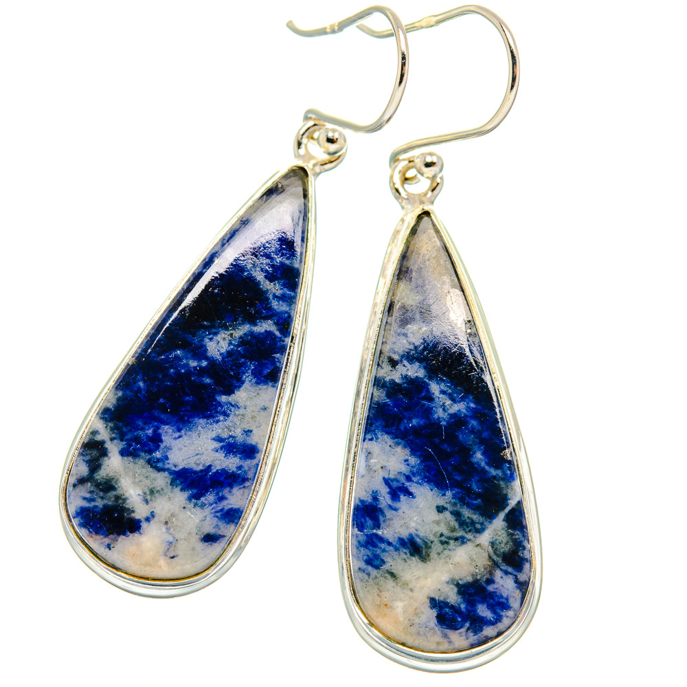 Sodalite Earrings handcrafted by Anasilvercos - EARR427845 - Photo 2
