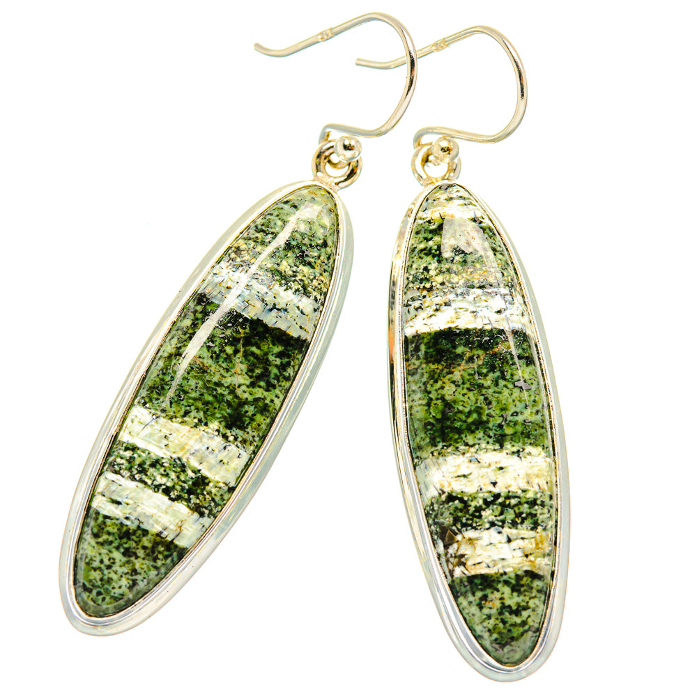 Green Swiss Opal Earrings handcrafted by Anasilvercos - EARR427869 - Photo 2