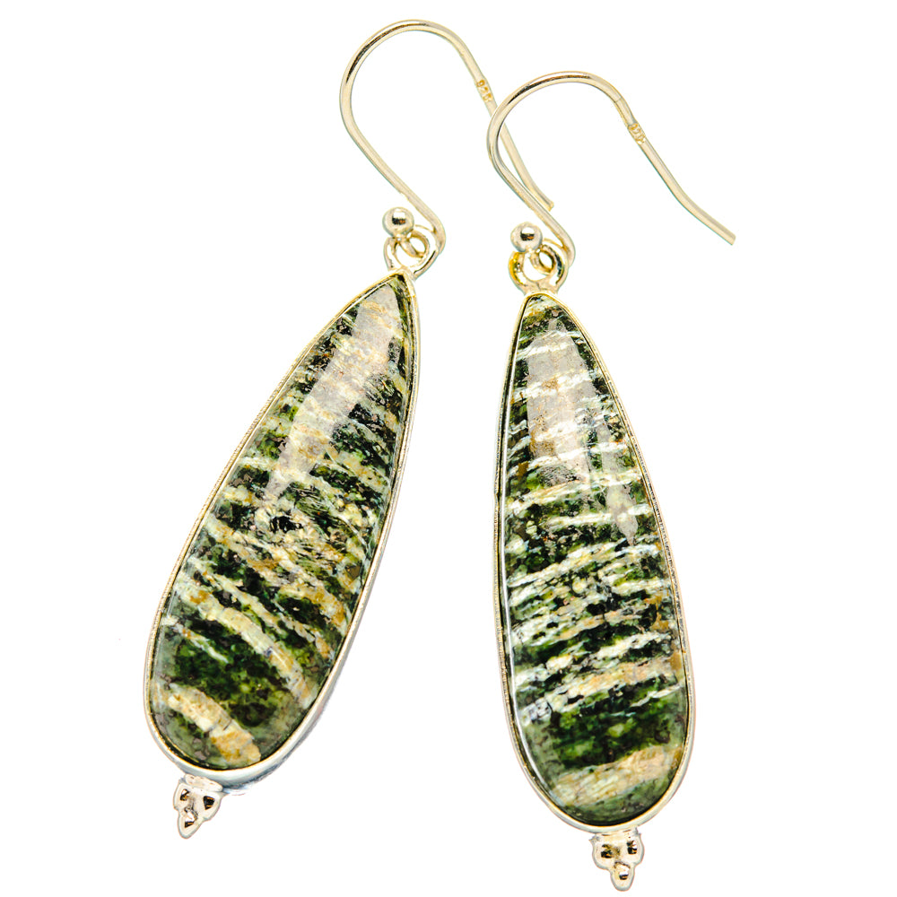 Green Swiss Opal Earrings handcrafted by Anasilvercos - EARR427874 - Photo 2