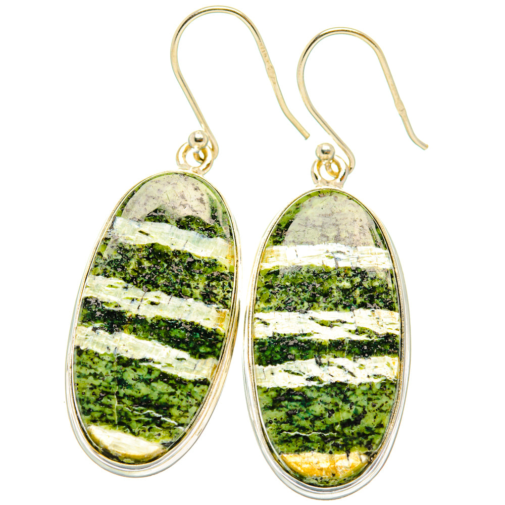 Green Swiss Opal Earrings handcrafted by Anasilvercos - EARR427877 - Photo 2