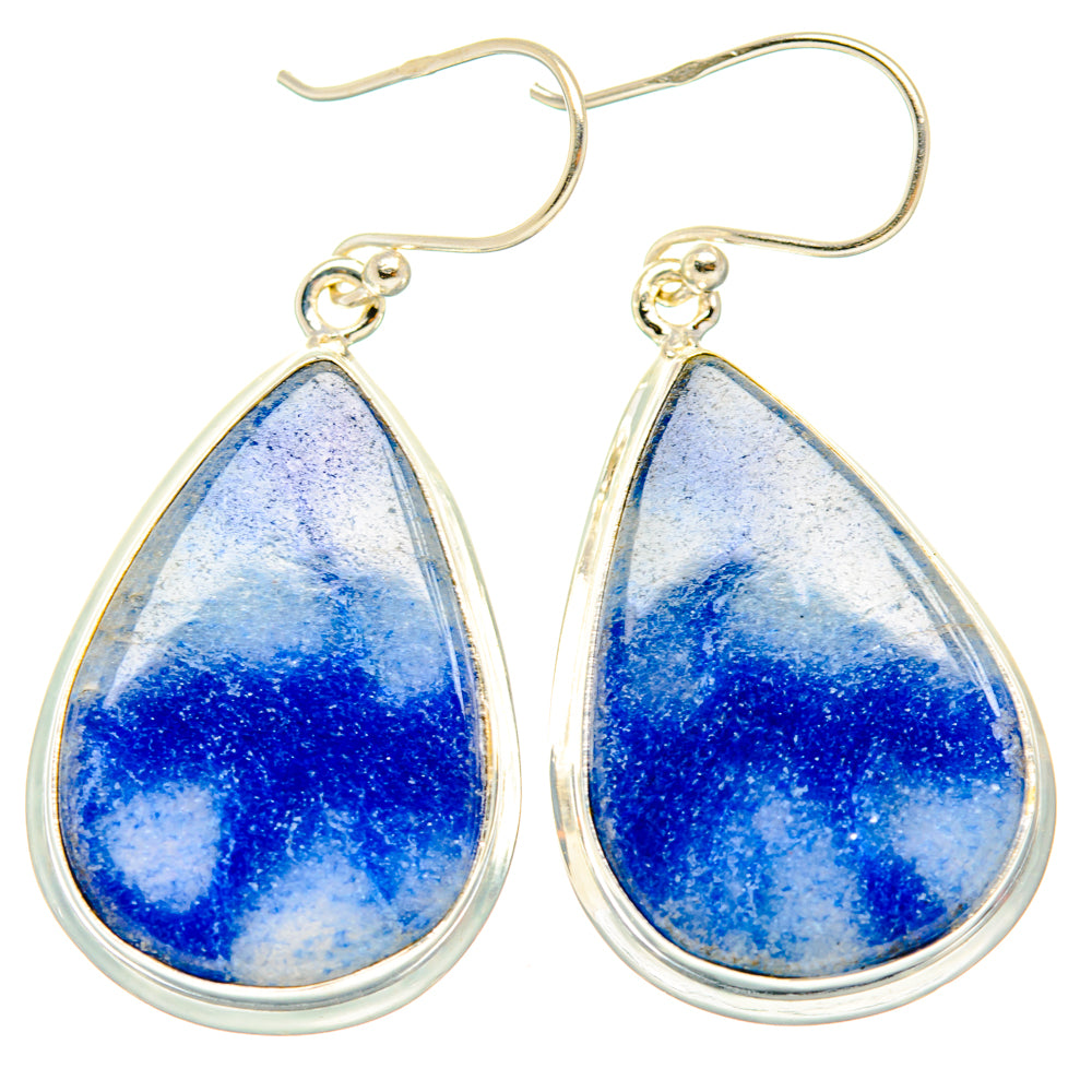 Sodalite Earrings handcrafted by Anasilvercos - EARR427887 - Photo 2