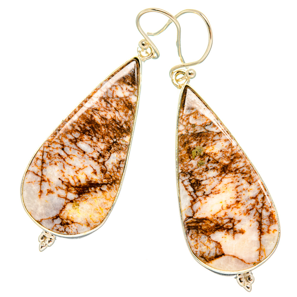 Dendritic Agate Earrings handcrafted by Anasilvercos - EARR427892 - Photo 2