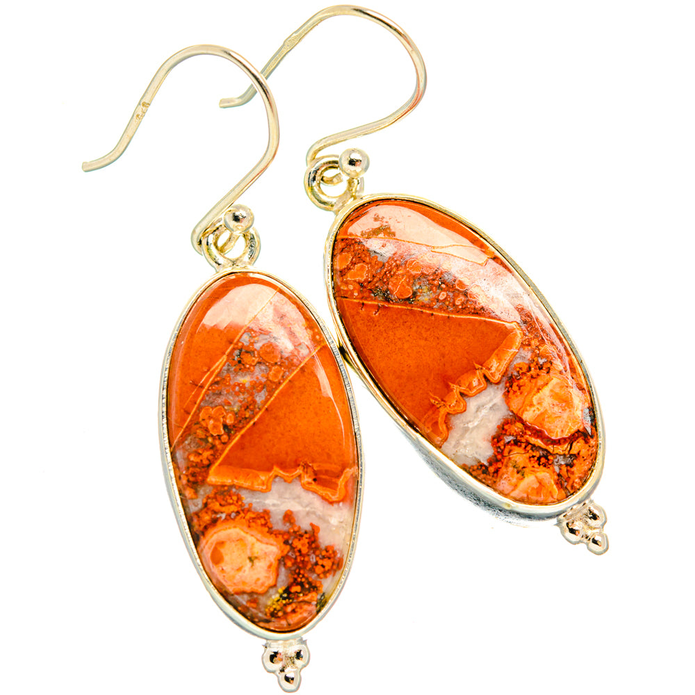 Ocean Jasper Earrings handcrafted by Anasilvercos - EARR427912 - Photo 2