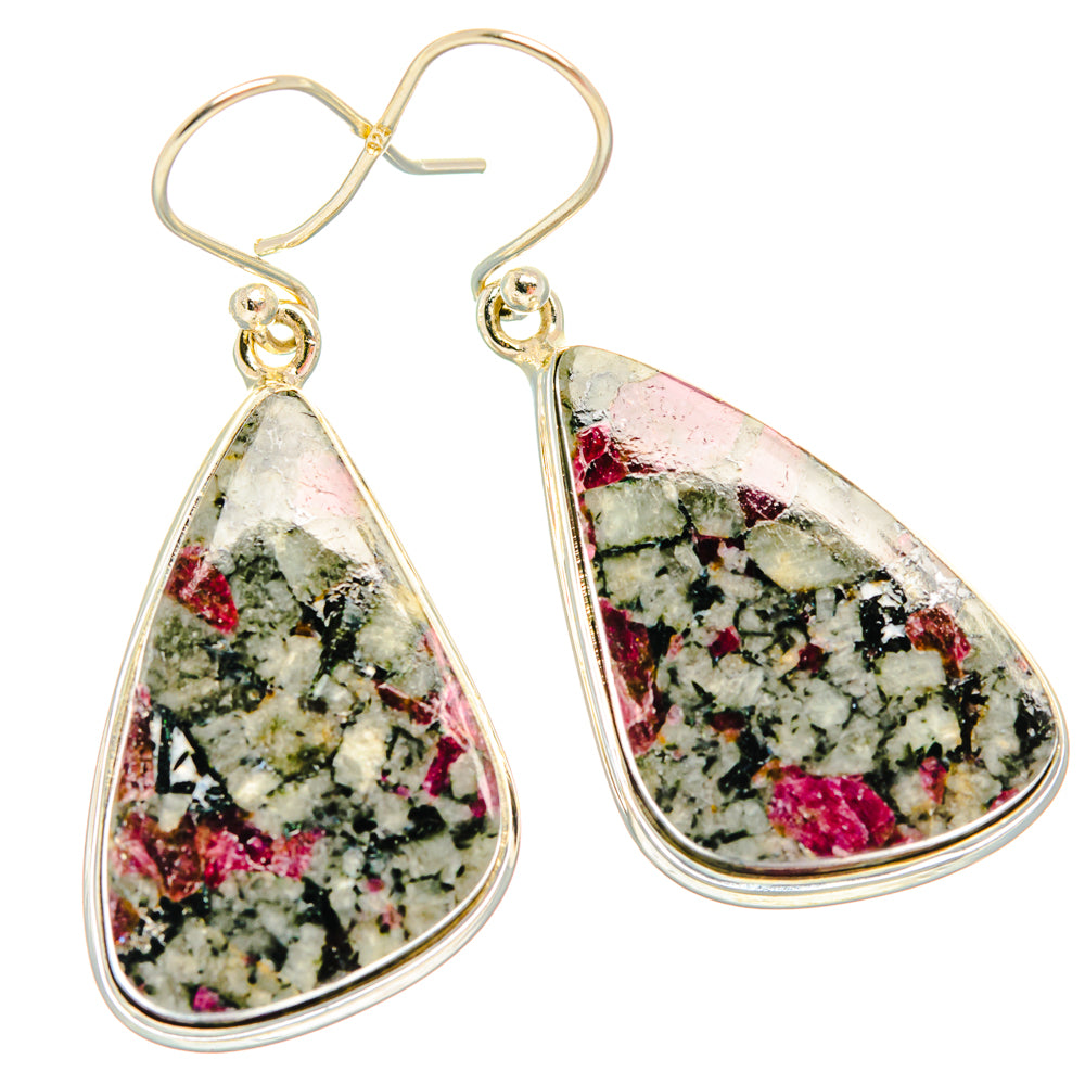 Russian Eudialyte Earrings handcrafted by Anasilvercos - EARR427913 - Photo 2