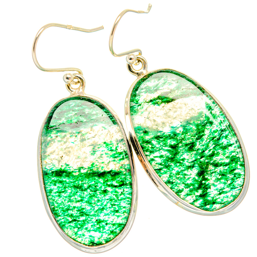 Green Aventurine Earrings handcrafted by Anasilvercos - EARR427914 - Photo 2