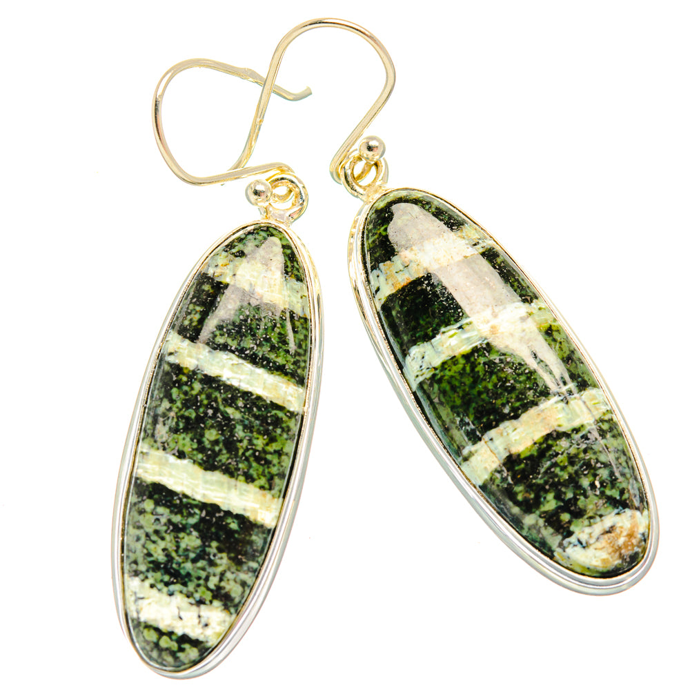 Green Swiss Opal Earrings handcrafted by Anasilvercos - EARR427920 - Photo 2