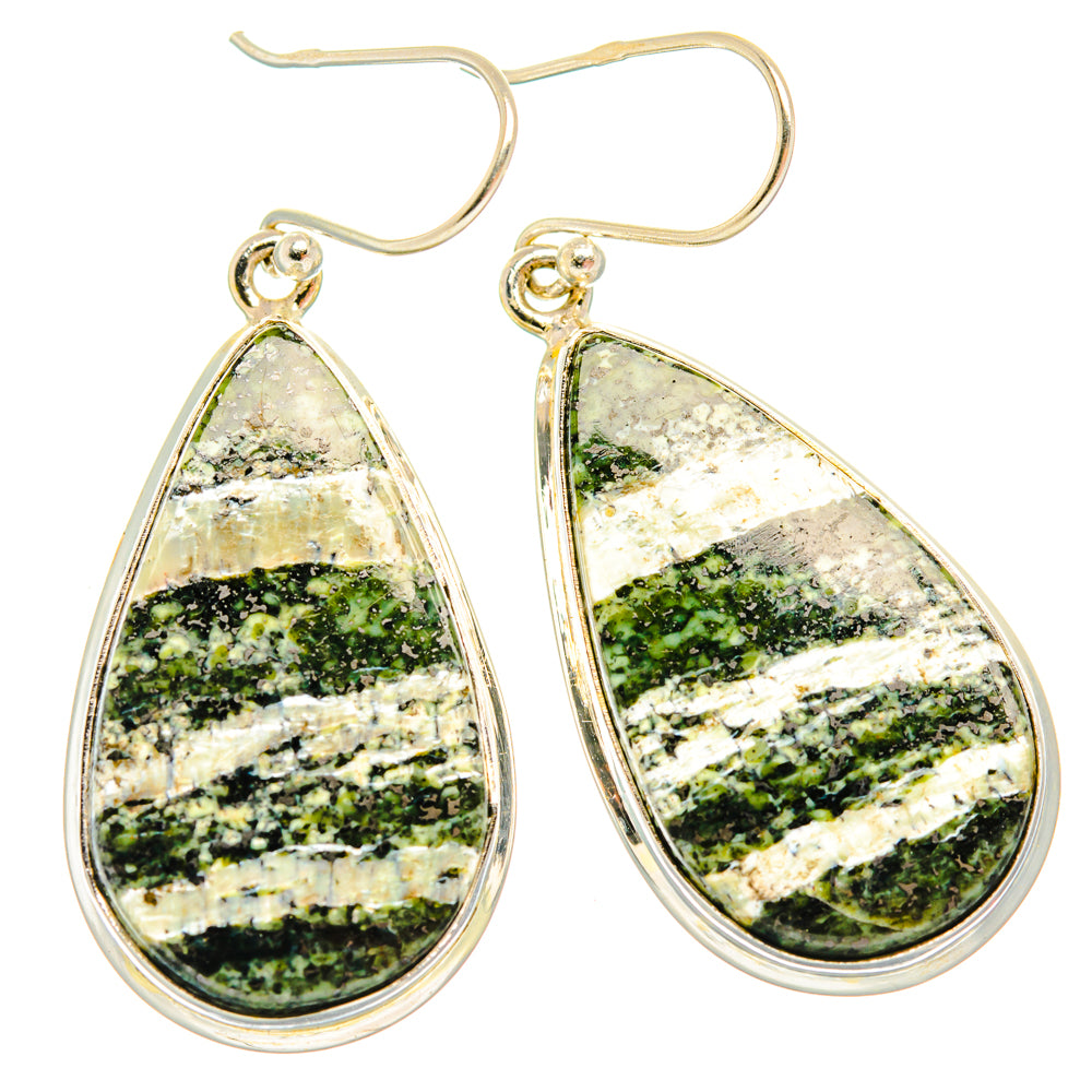 Green Swiss Opal Earrings handcrafted by Anasilvercos - EARR427933 - Photo 2