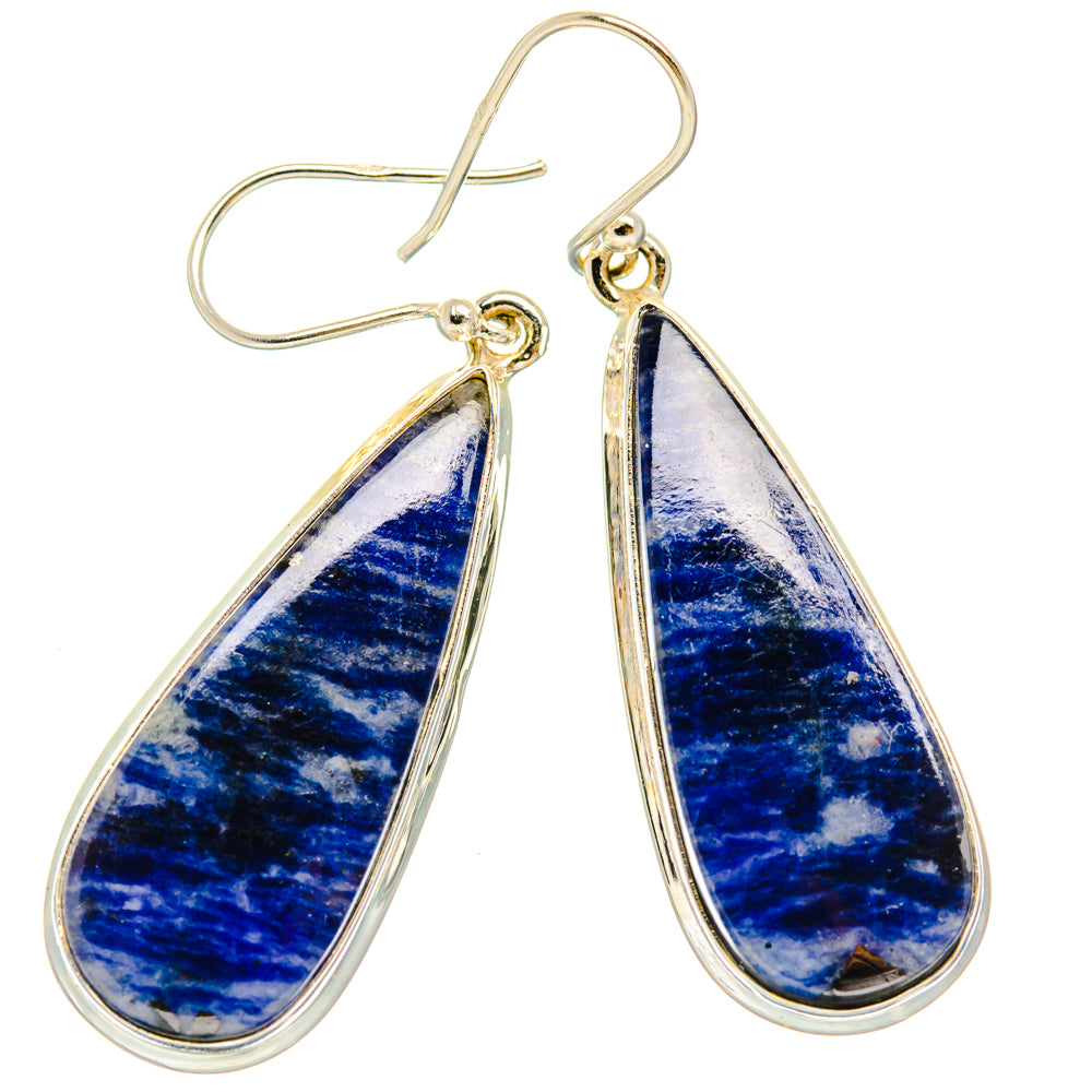 Sodalite Earrings handcrafted by Anasilvercos - EARR427940 - Photo 2