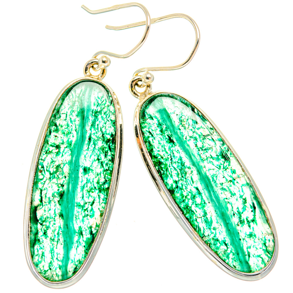 Green Aventurine Earrings handcrafted by Anasilvercos - EARR427943 - Photo 2
