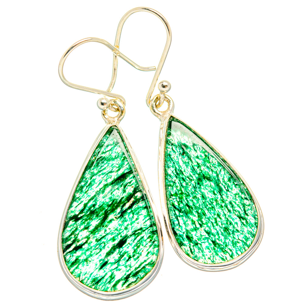 Green Aventurine Earrings handcrafted by Anasilvercos - EARR427949 - Photo 2