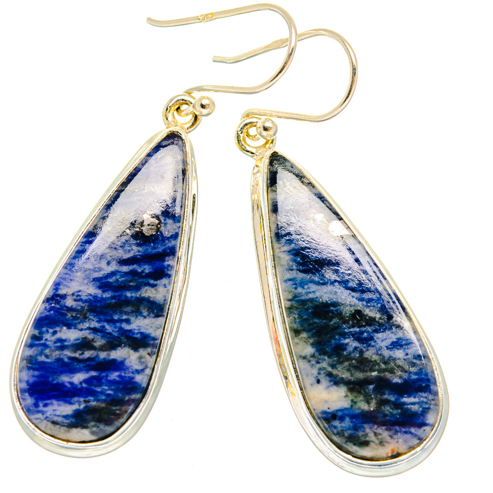 Sodalite Earrings handcrafted by Anasilvercos - EARR427958 - Photo 2