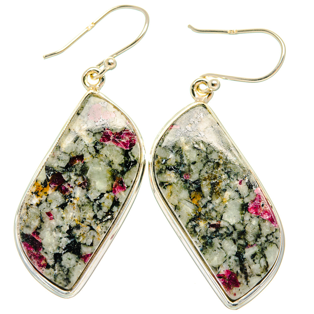 Russian Eudialyte Earrings handcrafted by Anasilvercos - EARR427960 - Photo 2