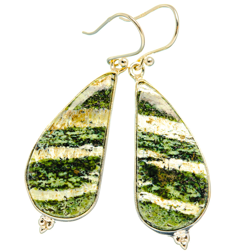 Green Swiss Opal Earrings handcrafted by Anasilvercos - EARR427962 - Photo 2