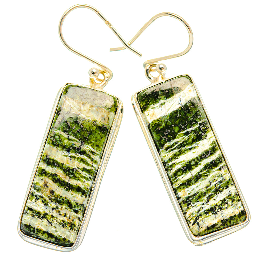 Green Swiss Opal Earrings handcrafted by Anasilvercos - EARR427963 - Photo 2
