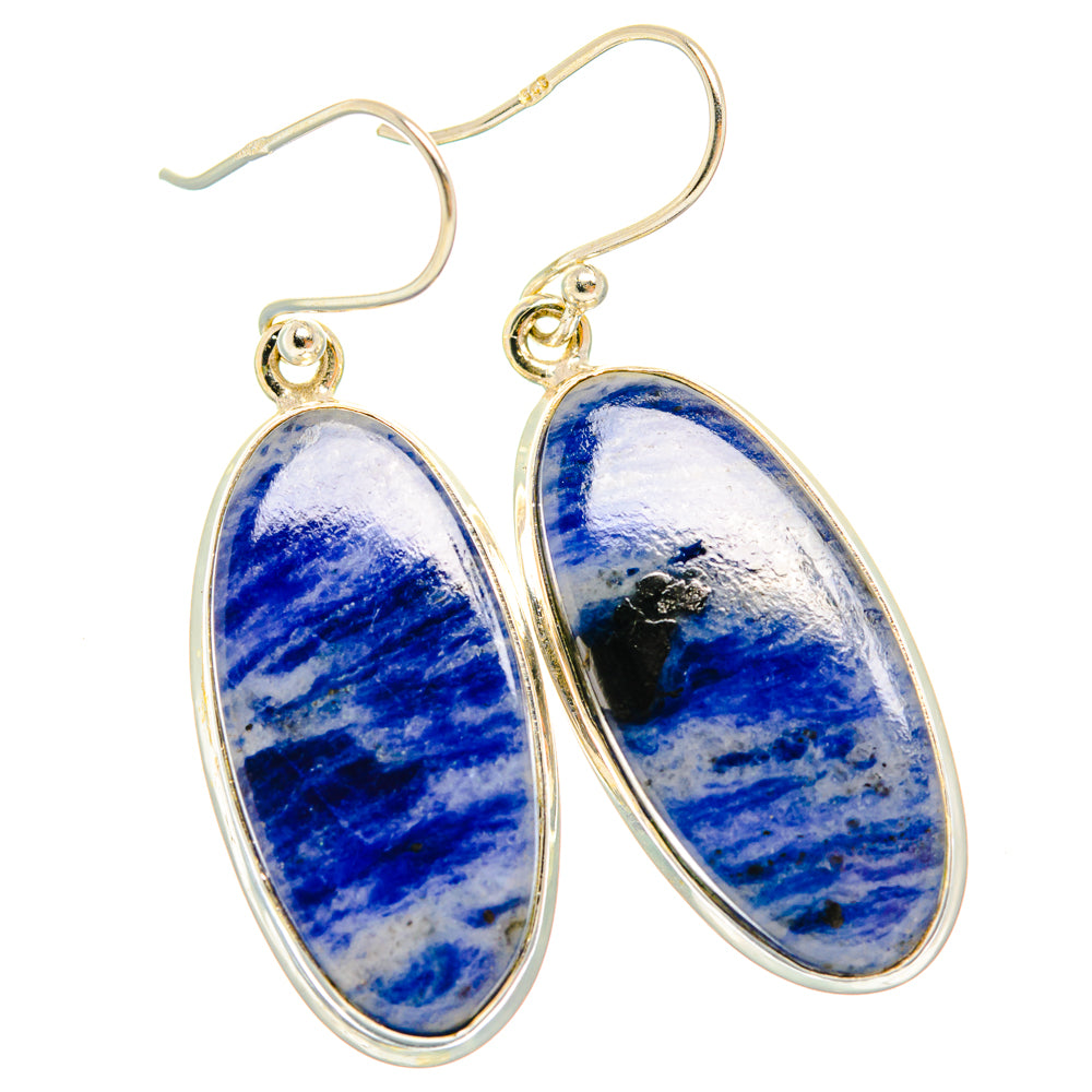Sodalite Earrings handcrafted by Anasilvercos - EARR427975 - Photo 2
