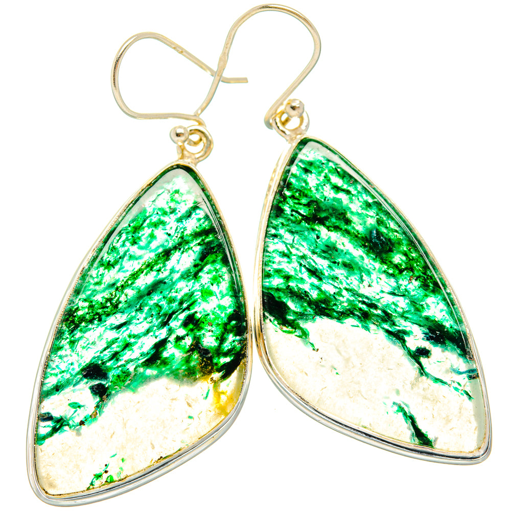 Green Aventurine Earrings handcrafted by Anasilvercos - EARR427978 - Photo 2