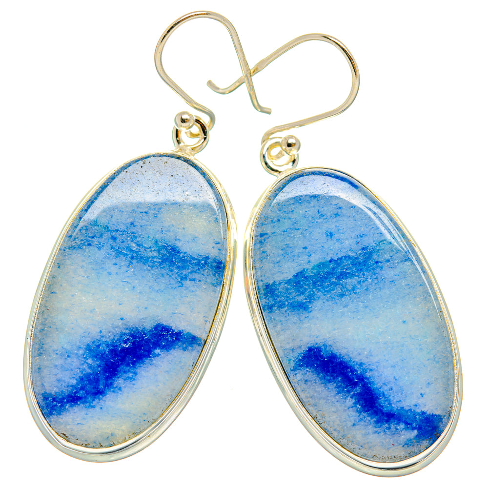 Sodalite Earrings handcrafted by Anasilvercos - EARR427983 - Photo 2