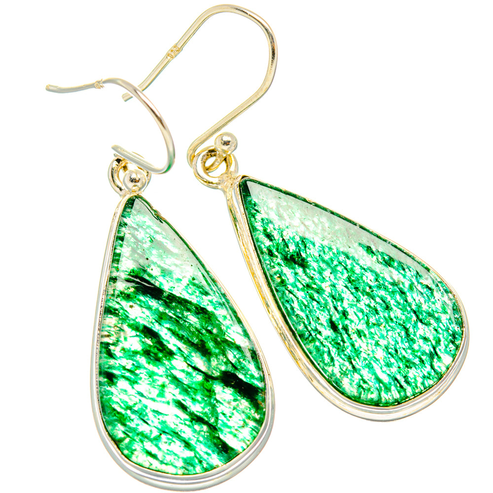 Green Aventurine Earrings handcrafted by Anasilvercos - EARR427988 - Photo 2