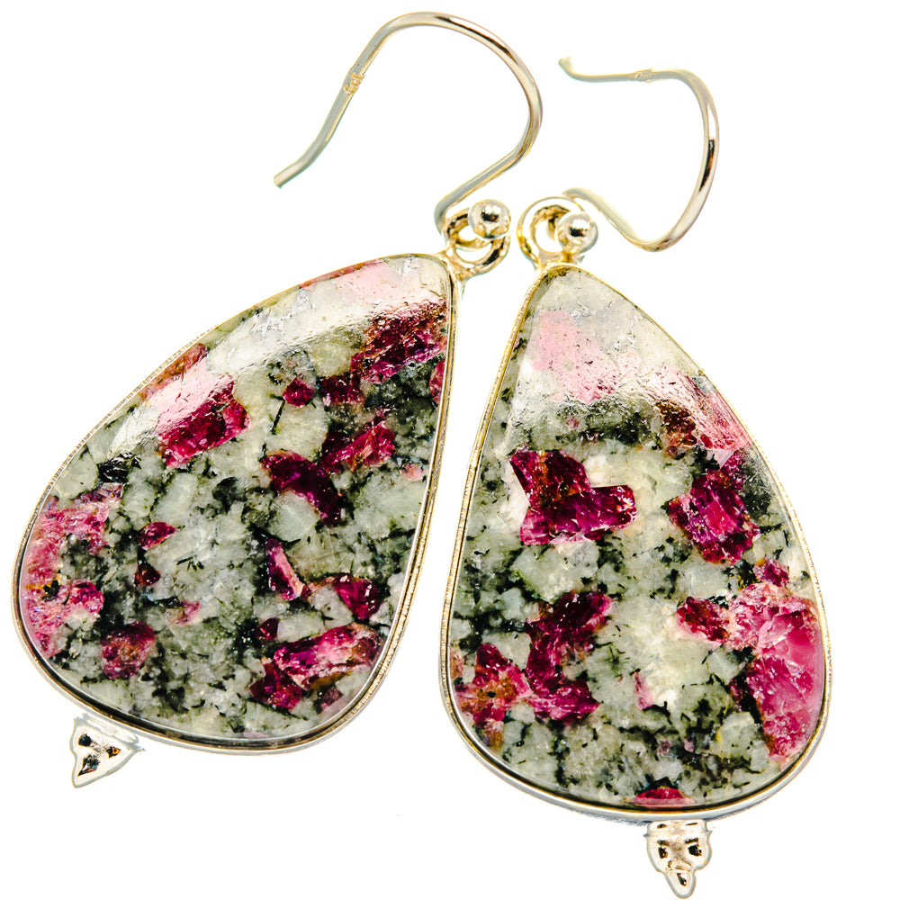 Russian Eudialyte Earrings handcrafted by Anasilvercos - EARR427989 - Photo 2
