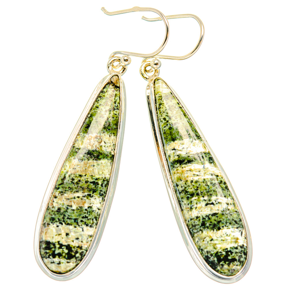 Green Swiss Opal Earrings handcrafted by Anasilvercos - EARR427996 - Photo 2