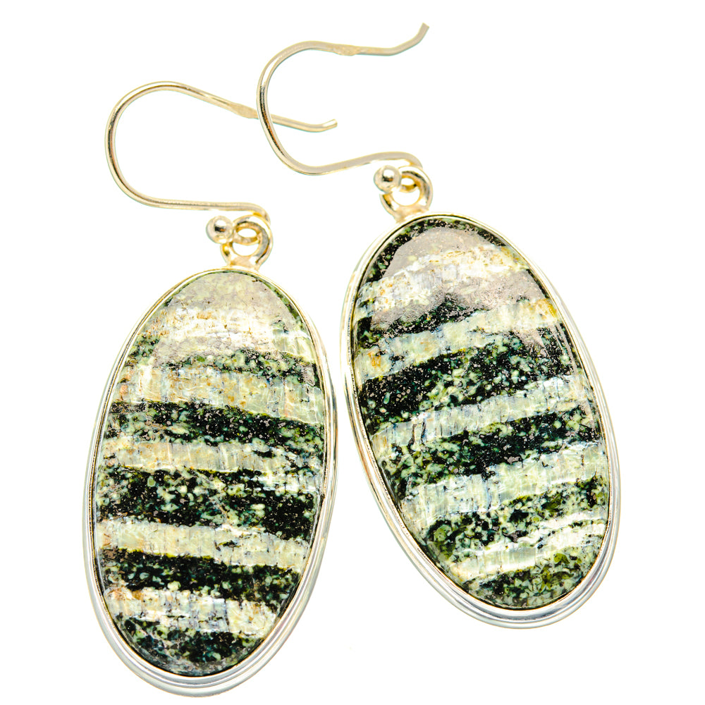 Green Swiss Opal Earrings handcrafted by Anasilvercos - EARR427999 - Photo 2