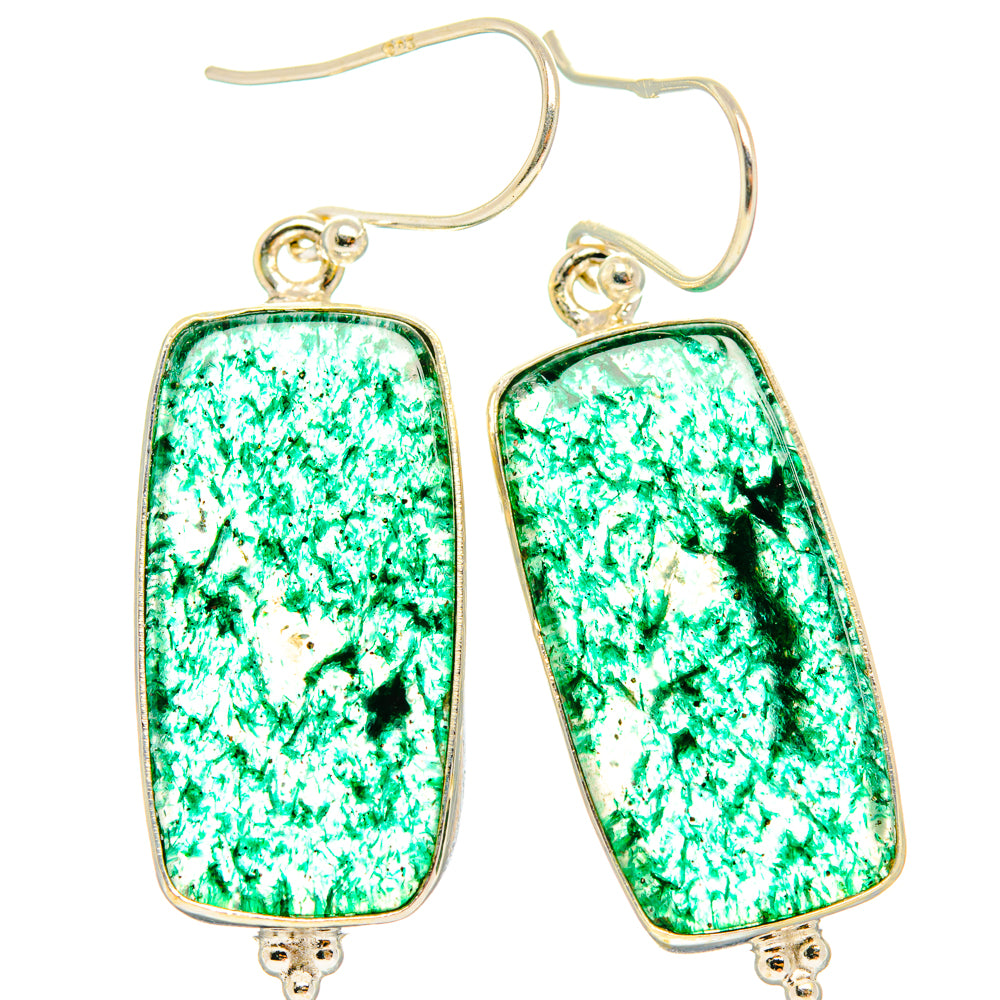 Green Aventurine Earrings handcrafted by Anasilvercos - EARR428004 - Photo 2