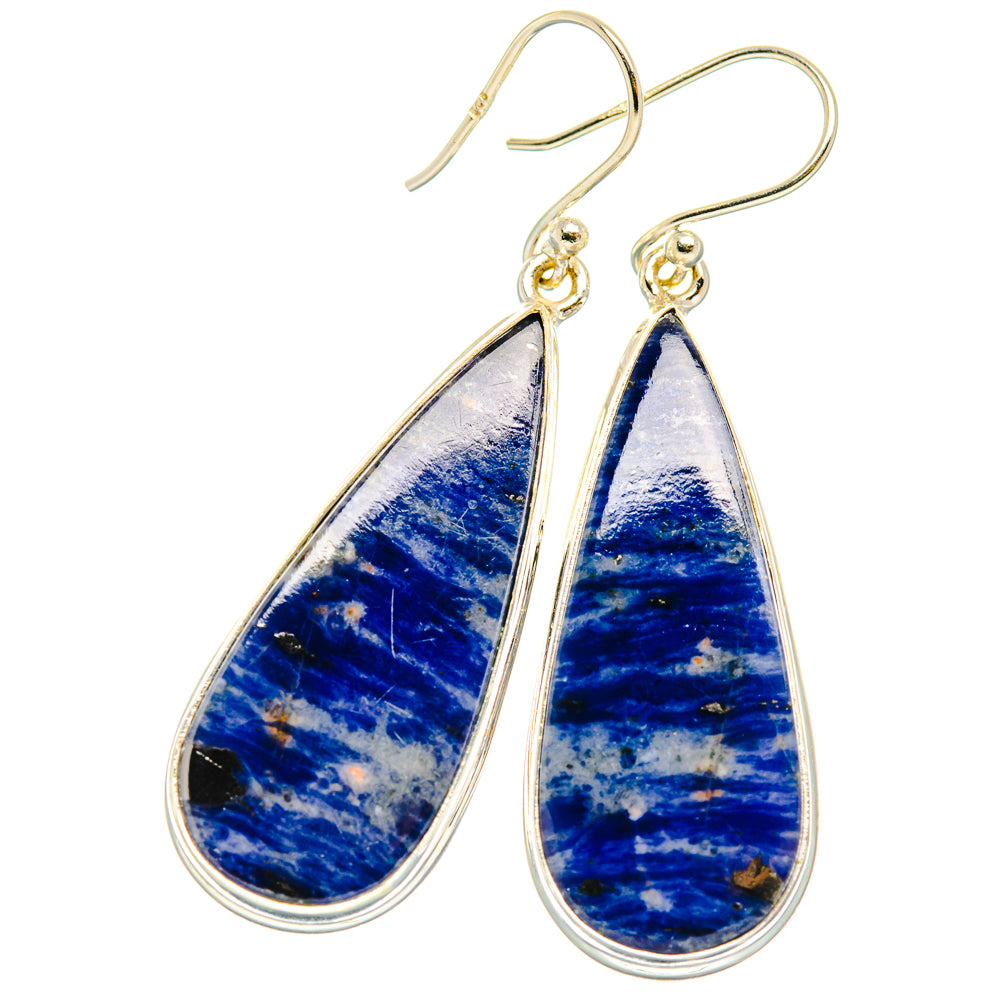 Sodalite Earrings handcrafted by Anasilvercos - EARR428005 - Photo 2