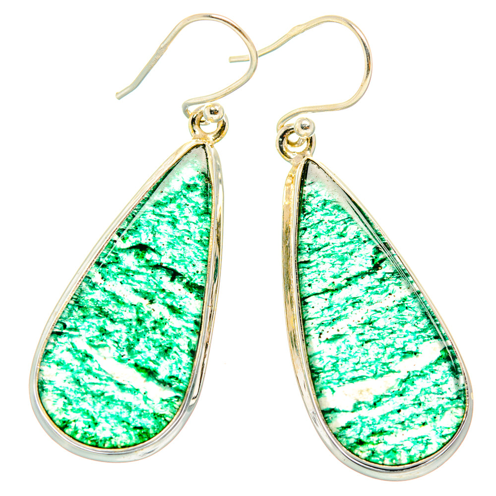 Green Aventurine Earrings handcrafted by Anasilvercos - EARR428009 - Photo 2