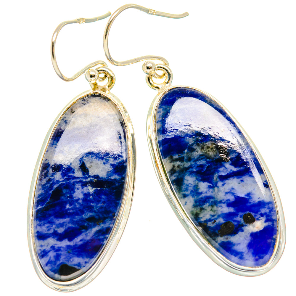 Sodalite Earrings handcrafted by Anasilvercos - EARR428014 - Photo 2