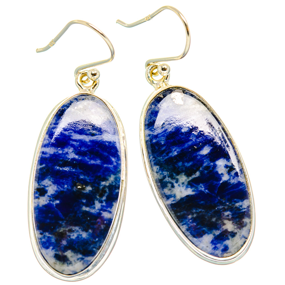 Sodalite Earrings handcrafted by Anasilvercos - EARR428020 - Photo 2