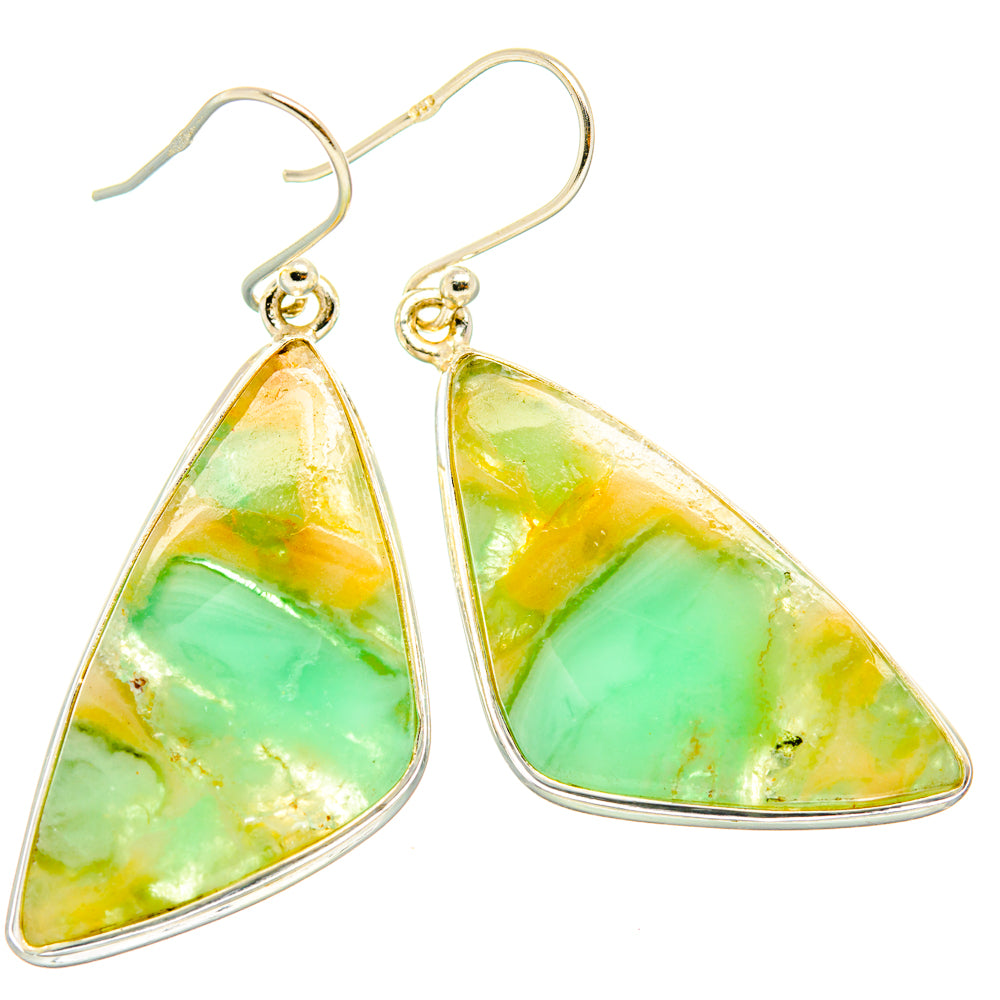Peruvian Opal Earrings handcrafted by Anasilvercos - EARR428027 - Photo 2