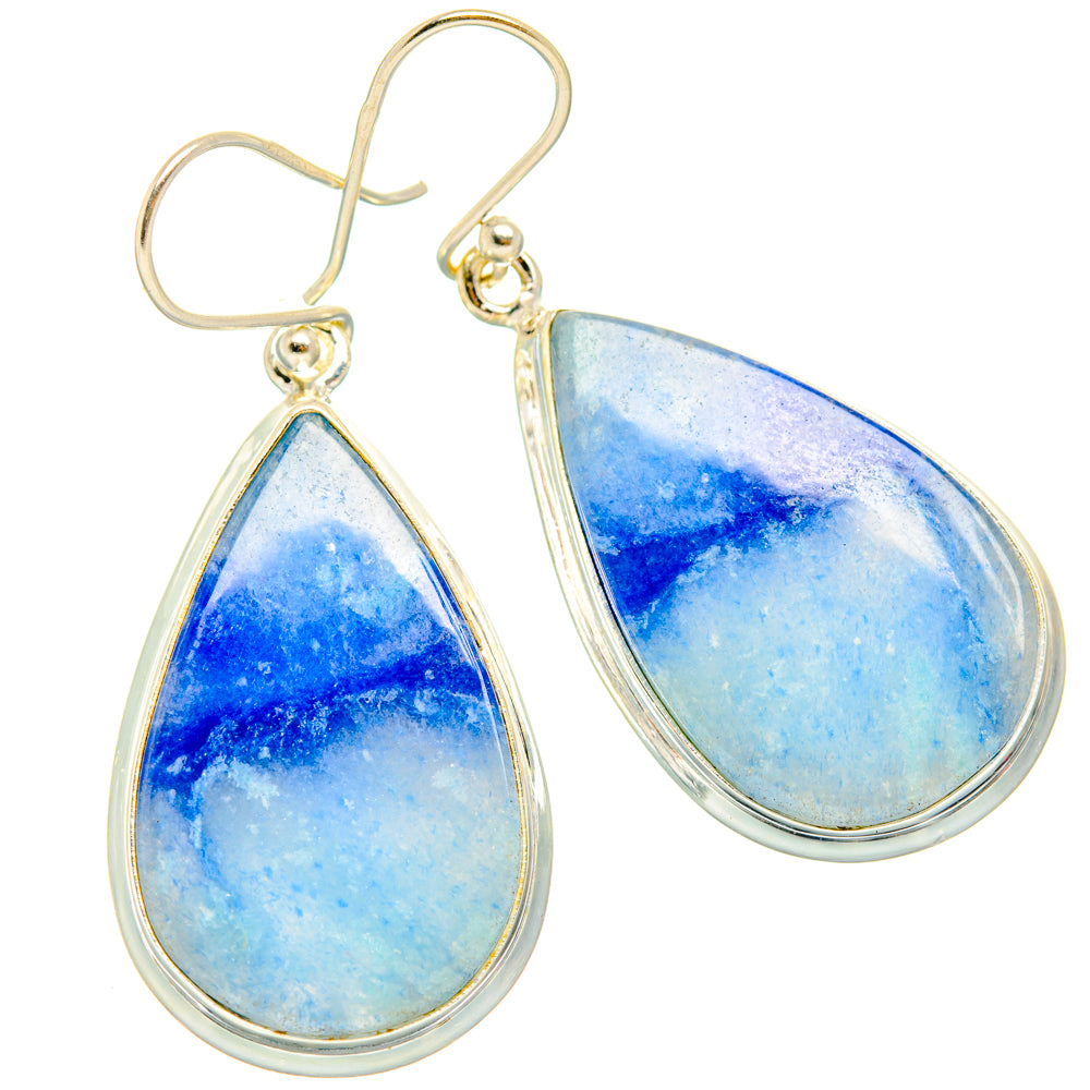 Sodalite Earrings handcrafted by Anasilvercos - EARR428053 - Photo 2