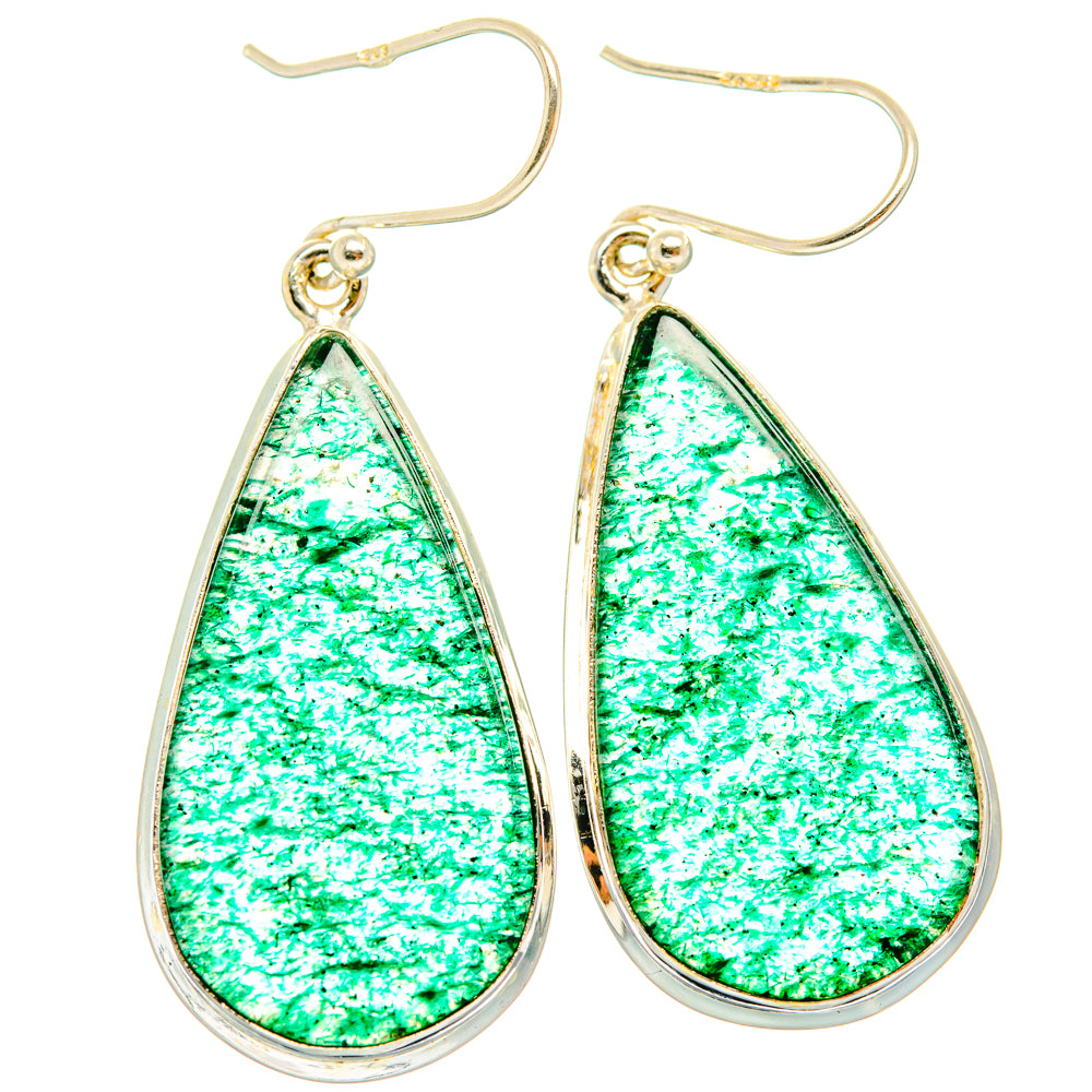 Green Aventurine Earrings handcrafted by Anasilvercos - EARR428059 - Photo 2