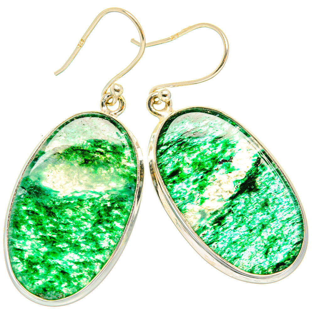Green Aventurine Earrings handcrafted by Anasilvercos - EARR428073 - Photo 2