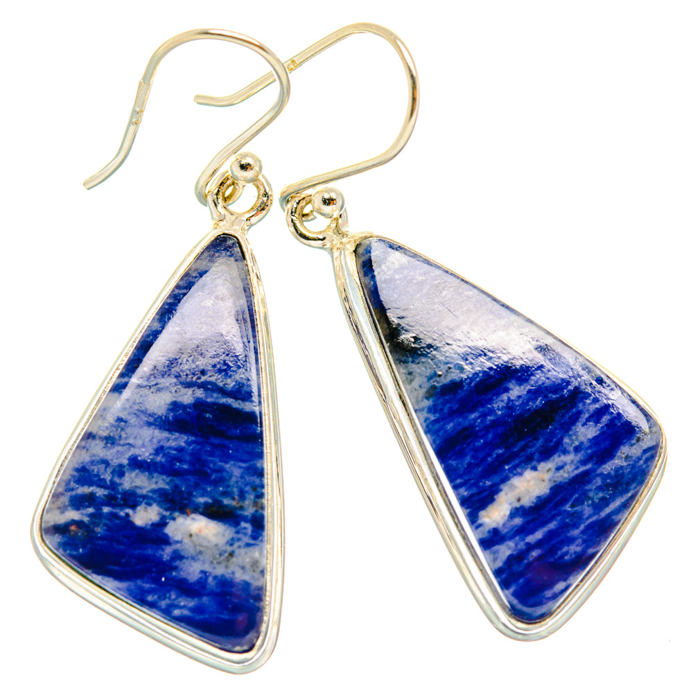 Sodalite Earrings handcrafted by Anasilvercos - EARR428075 - Photo 2