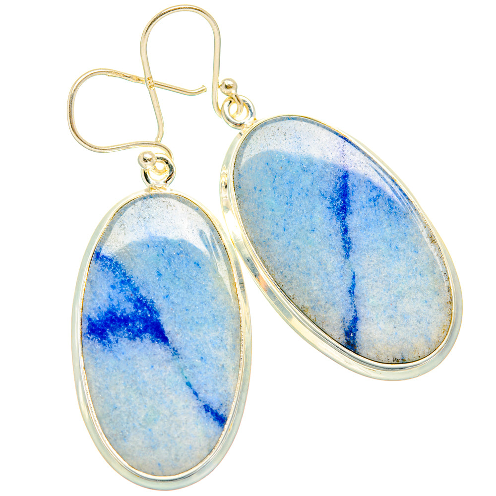 Sodalite Earrings handcrafted by Anasilvercos - EARR428084 - Photo 2