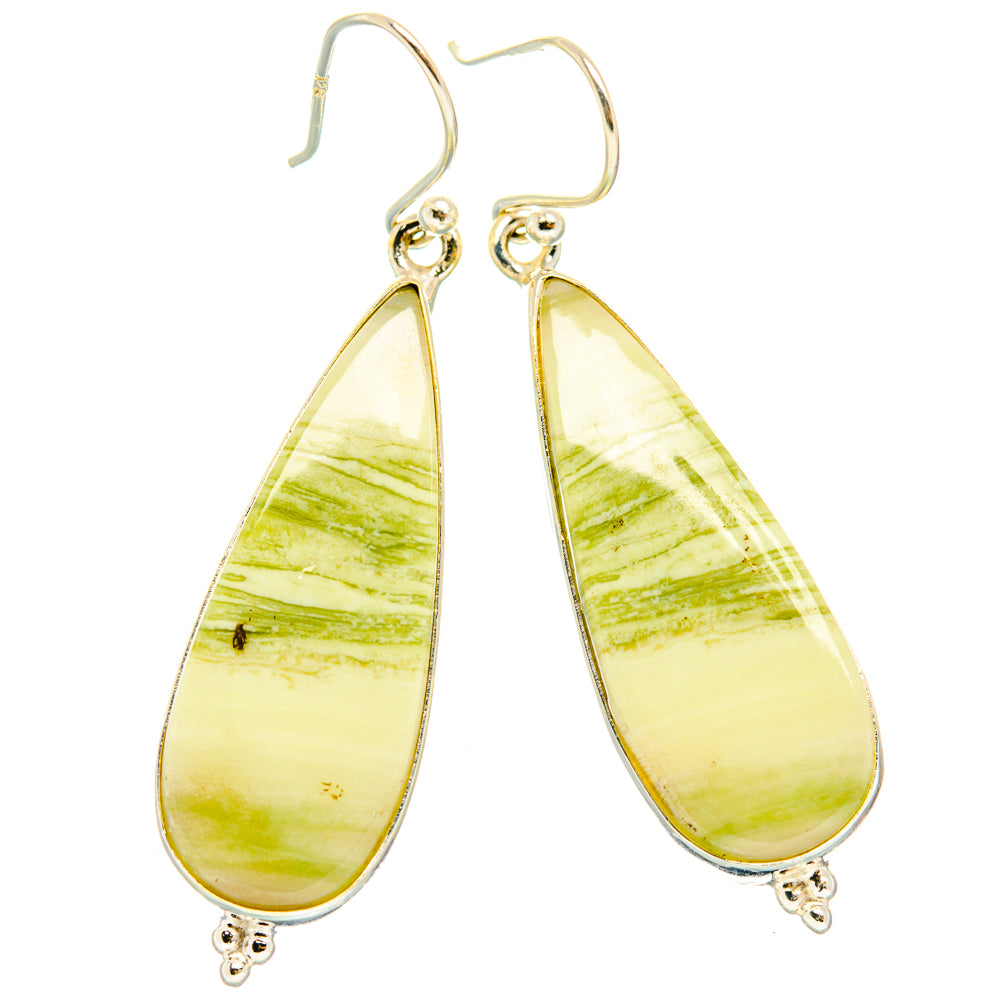 Lemon Jasper Earrings handcrafted by Anasilvercos - EARR428095 - Photo 2